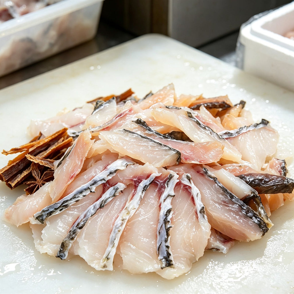 Fresh Crisp Grass Carp Slices
